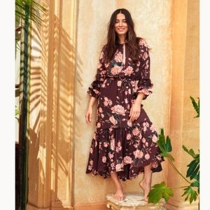 H&M x Johanna Ortiz creped ruffled dress